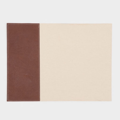 Салфетки под горячее Magistro, 2 шт., двухсторонние, экокожа, хлопок, 47.5×35.5 см