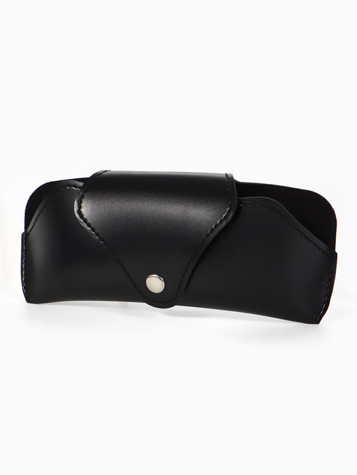 Футляр для очков , 16*3*6,3 см, кнопка, черный