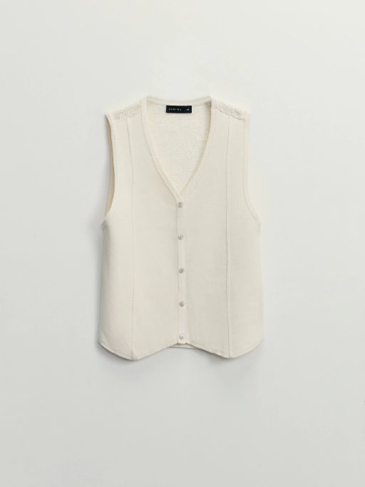 Жилет из вискозы с кружевным рисунком / Zarina  фото 4