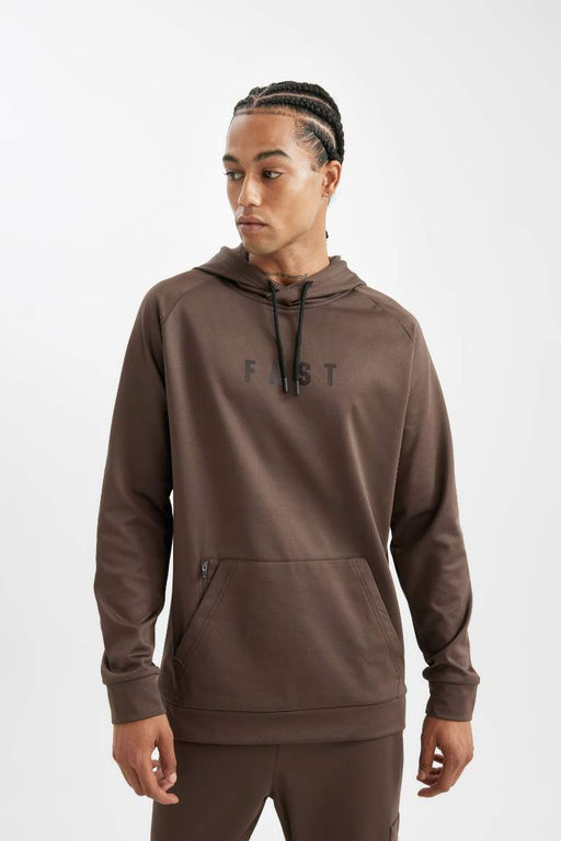 DeFactoFit Спортивная толстовка стандартного кроя с капюшоном для подводного плавания  фото 5