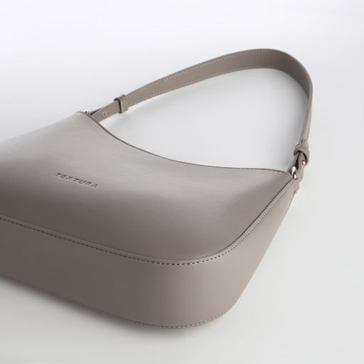 Сумка женская багет TEXTURA на молнии, 28×6×17 см, серая