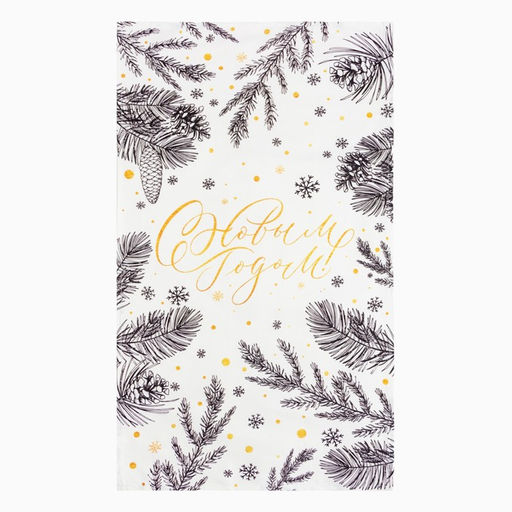 Полотенце Этель Merry Christmas 40x73 см, 100%хл, саржа 190 г/м2  фото 3