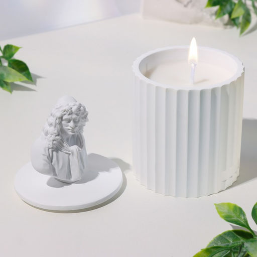 Ароматическая свеча в подсвечнике «Мольер», апельсиновое дерево, 13×7 см, соевый воск, 160 г