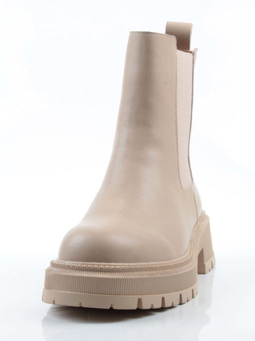 04-PAT160-2Z BEIGE Ботинки зимние женские (натуральная кожа, 100% шерсть)