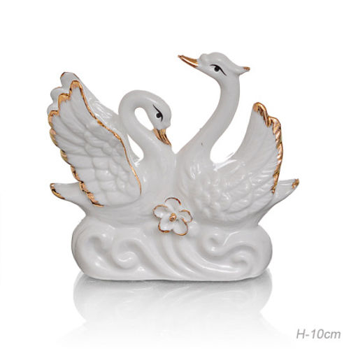 Фигурка Лебеди 10 см / W4811 /уп 120/