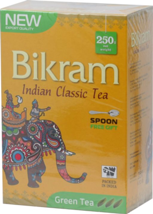 Bikram. Зеленый с ложкой 250 гр. карт.пачка
