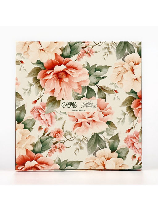 Цена за 5 шт. Коробка складная «Нежность», 20×20×4 см