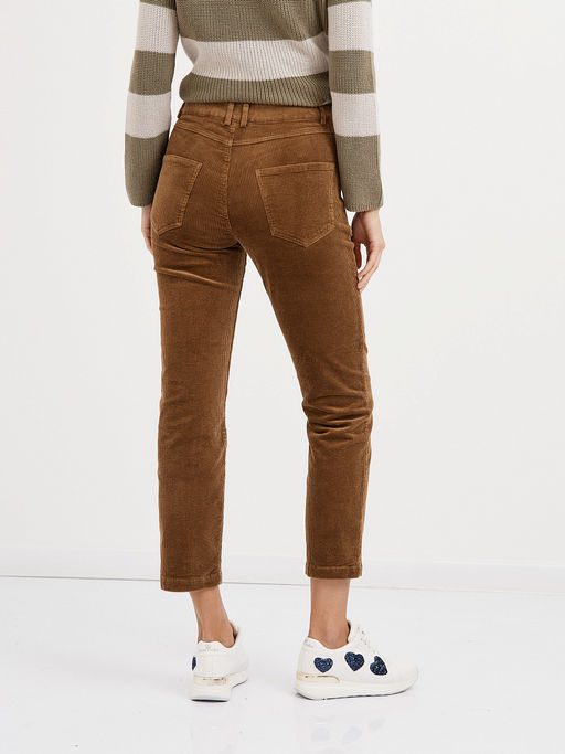 брюки женские укороченные из микровельвета - Glenfield фото 7