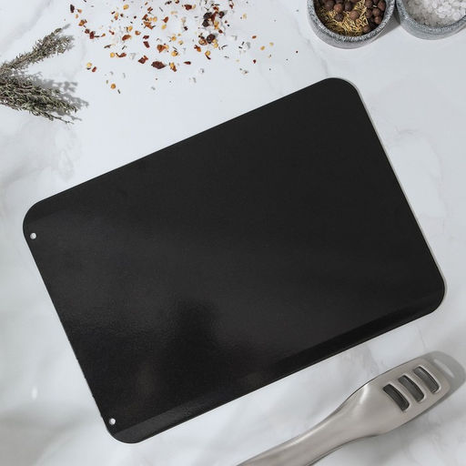 Доска разделочная Доляна, 29.5×20.5×0.2 см, для разморозки продуктов, алюминий, чёрная