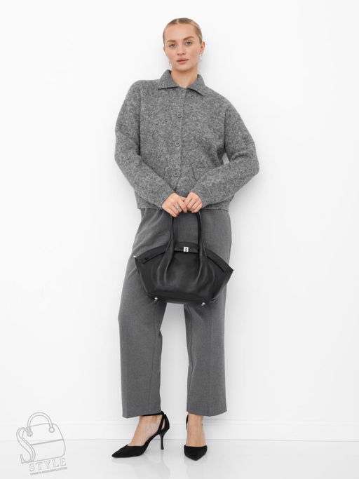 Сумка женская кожаная 2346-2Y black Polina&Eiterou в Новосибирске