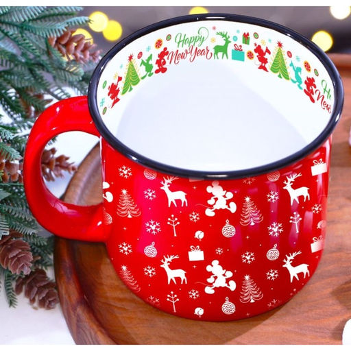 Кружка керамическая новогодняя Happy New Year, Микки Маус и друзья, 250 мл