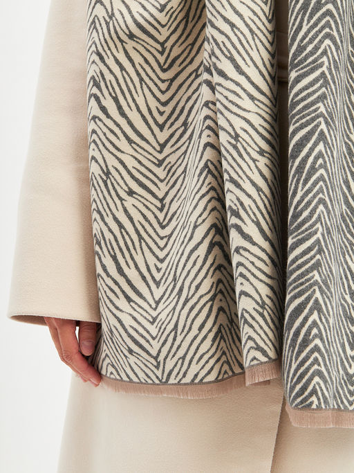 В составе шерсть и кашемир! теплый двусторонний палантин - Tantino фото 8