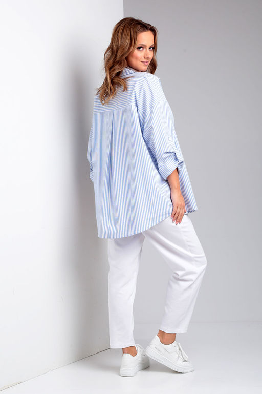 Костюм Liona Style 898 голубая полоска  фото 3