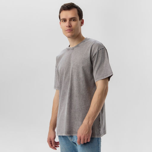 Футболка мужская MIST из вареного хлопка, серый, р-р XL