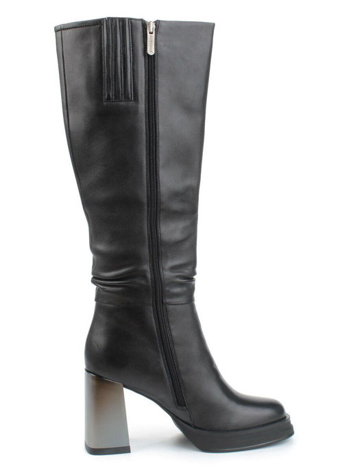 02-B6233-6051-3BM-1 BLACK Сапоги зимние женские (натуральная кожа, натуральный мех) - Фабричный китай фото 12