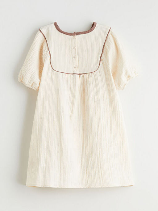 Fiyonk Desenli K?z ?ocuk Elbise