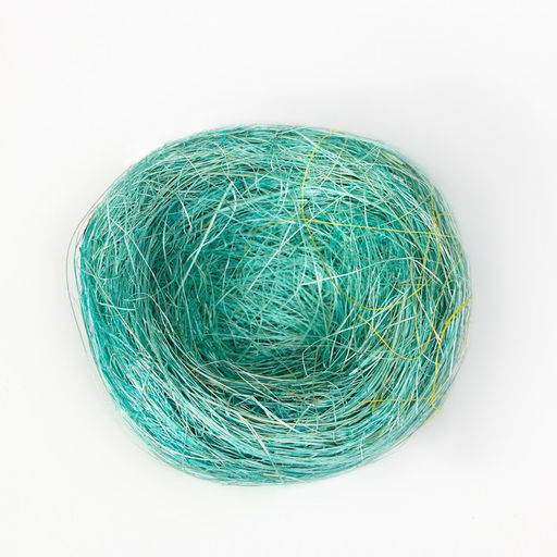 Гнездо, крашеная солома, 7 см, микс цветов - Пижон фото 5