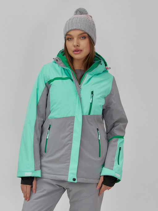 Горнолыжный костюм женский зимний бирюзового цвета 0709_1Br - Chunmai фото 12