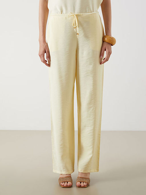 Beli Lastikli Geni? Pa?a Kad?n Pantolon