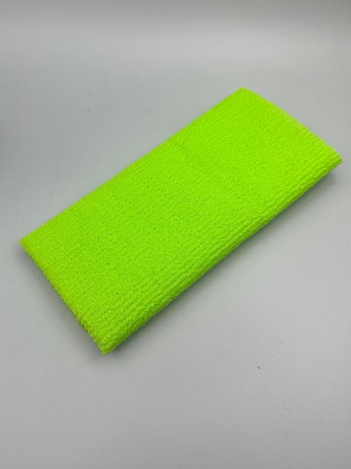 Bath Towel Мочалка-полотенце для душа с пилинг-эффектом / Nylon Long Exfoliating Towel, жесткая, зелёный