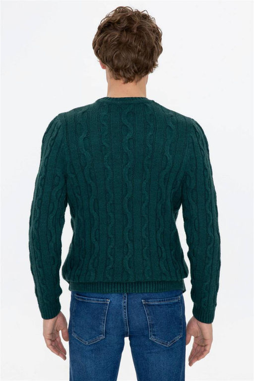Мужской зеленый свитер Неожиданная скидка в корзине - U.s. polo assn фото 4