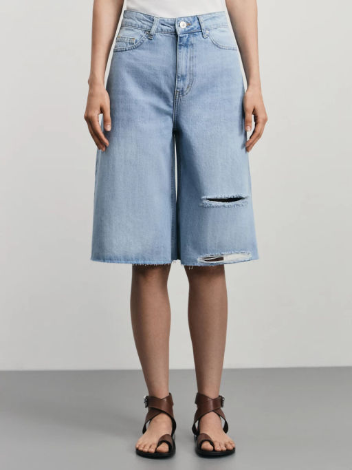 Джинсовые шорты бермуды / Zarina  фото 6