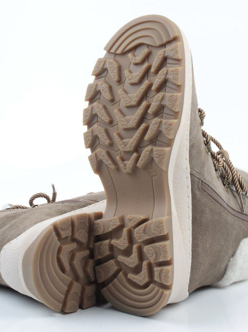 04-PAAG97-1Z KHAKI Ботинки зимние женские (натуральная замша, 100% шерсть)