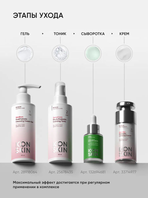 Сыворотка для лица увлажняющая успокаивающая - Icon skin фото 10