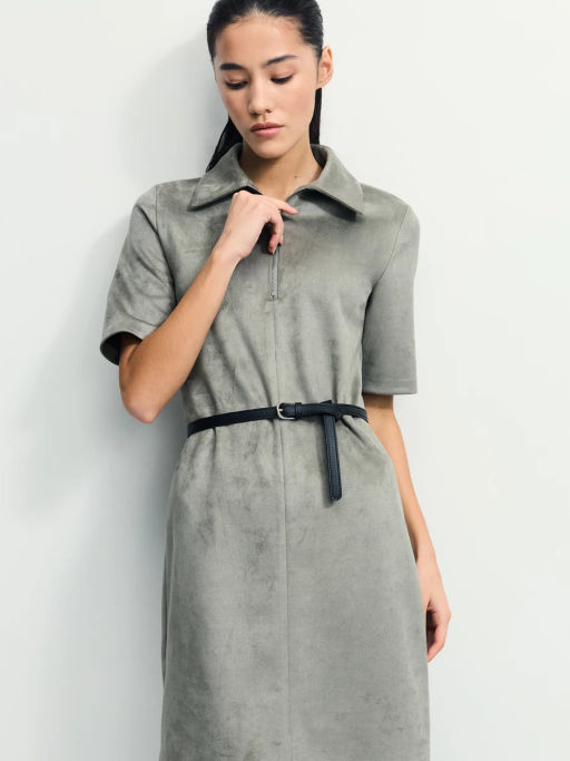 Платье мини из искусственной замши / Zarina