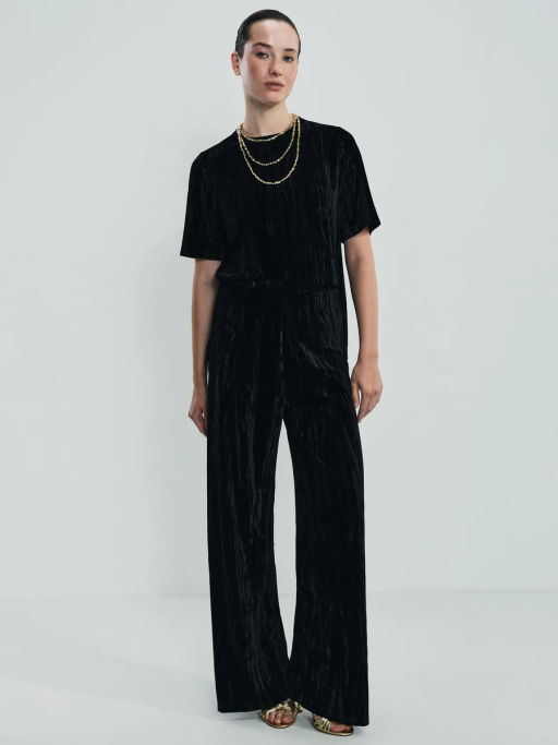 Футболка с коротким рукавом из бархата / Zarina