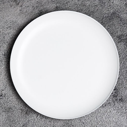 Подсвечник плоский «Чашка», металл, 22.5×1.6 см, белый