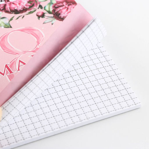 Блокнот 8 Марта на гребне, А6, 40 листов в клетку, мягкая обложка, плотность бумаги 65 р - Artfox фото 4