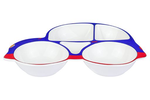 Тарелка сервировочная 28*19*3,6 см Машина 5 секций сине-красная - Elan gallery фото 4