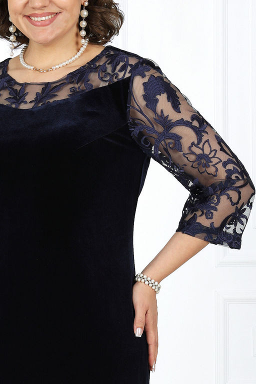 Платье Ninele 7431-Р темно-синий - Mira fashion фото 517