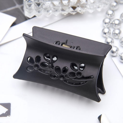 Цена за 12 шт. Крабик для волос «Ночка», цветы, 6.8 см, матовый и глянец, МИКС