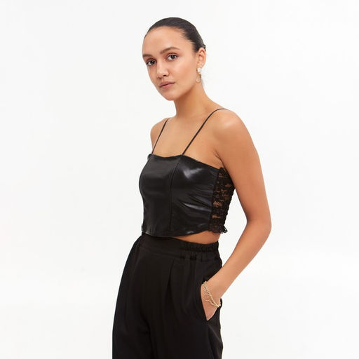 Топ женский Collorista, чёрный, размер 42-44