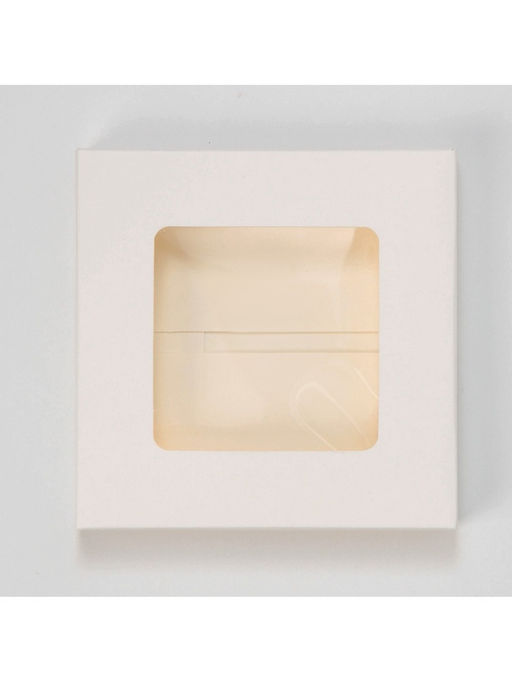 Цена за 5 шт. Коробка для шоколада, кондитерская упаковка, «С любовью», с окном, 10.2×1.4×10.2 см