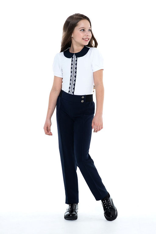 Белая школьная блузка Инфанта, модель 0635  фото 5