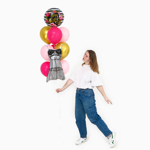 Цена за 2 шт. Воздушные шары, букет «Для неё», набор 10 шт.