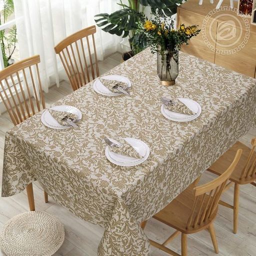 Столовый набор Богема:скатерть 150*180 см.+6 салф. рогожка - Лен поволжья фото 3