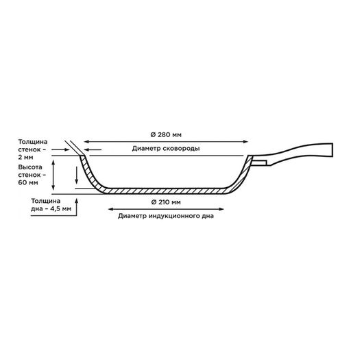 Сковорода с антипригарным покрытием Walmer Rochester, 28 см, цвет голубой  фото 8