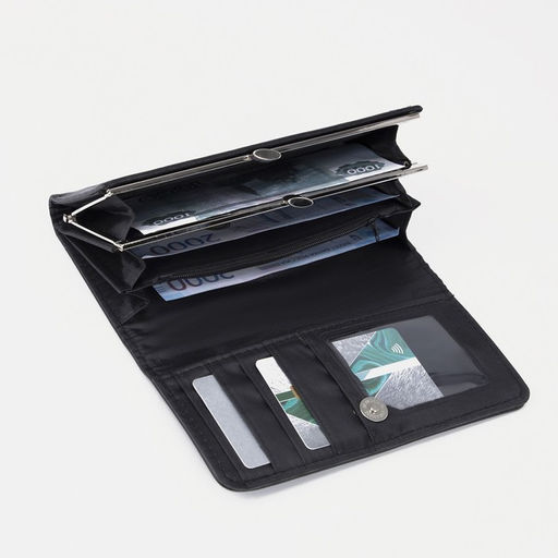 Кошелёк на магните, цвет чёрный - Simaland фото 4