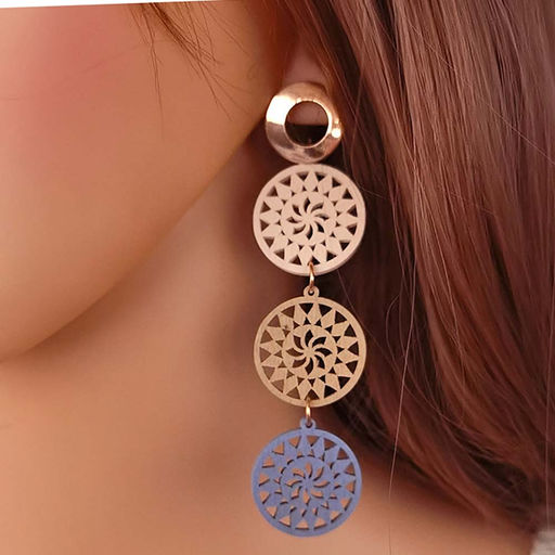 Серьги длинные на гвоздиках арт. 13 3297 (id 271259) - Rada фото 2