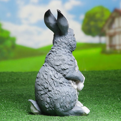 Садовая фигура из полистоуна «Заяц полевой», 33×21×18 см