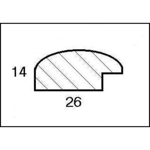 Рама для картин (зеркал) 30 х 40 х 2,6 см, дерево, Berta, орех