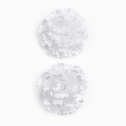 Бант для волос на резинке школьный, белый, 2 штуки, 7 см, Минни Маус