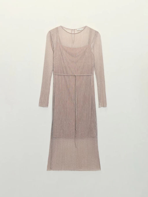 Платье миди с люрексом / Zarina