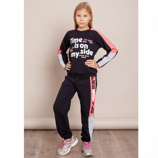 Костюм спортивный футер 2х нитка петля 8041300103 8041300103 купить оптом по цене 887 ?| Фабрика детской одежды Юлла - Youlala фото 24