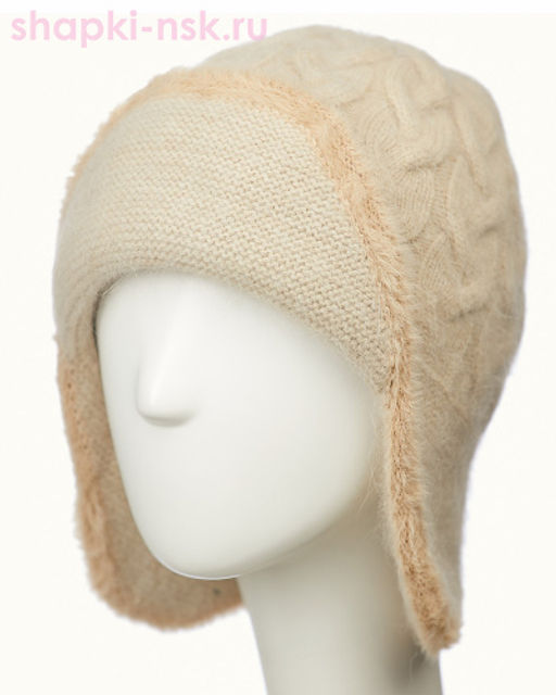 05012AgТ1 Коса травка Ушанка женская (54-58)