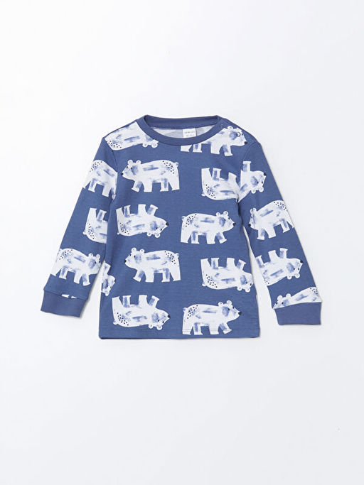 Bisiklet Yaka Erkek ?ocuk Pijama Tak?m?